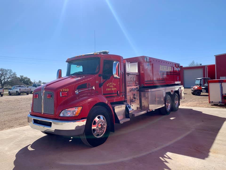 3000 Gallon Tanker Reklaw, TX Fouts Fire