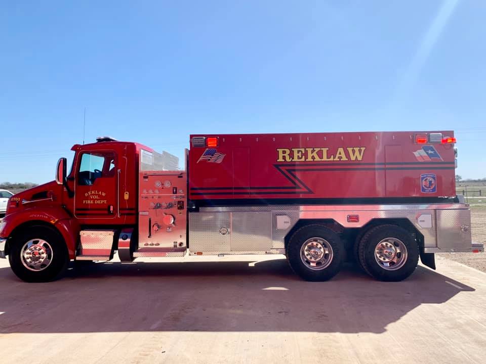3000 Gallon Tanker Reklaw, TX Fouts Fire