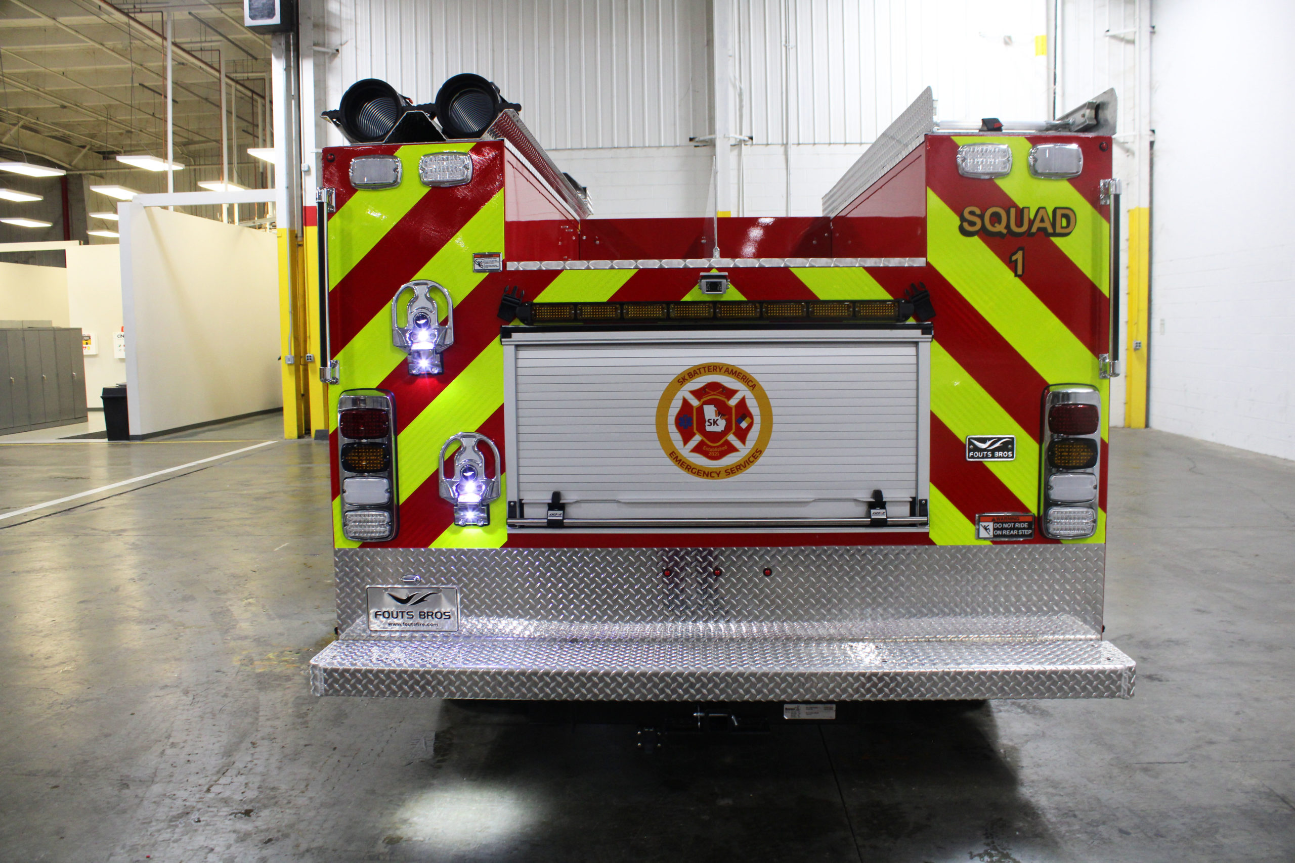 9 fouts bros sk battery america fire brigade fouts FOUR back