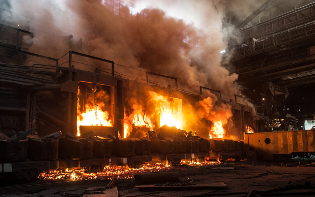 class d fire explosion at a steel mill