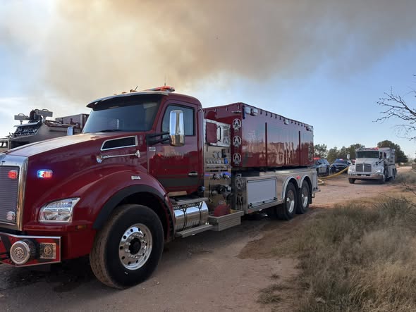 Northeast Vollunteer Fire Department 4000 Gallon Super Tanker Fouts Fire 4000 Gallon Tanker Midland Northeast FD Rural Fire Truck TX fire truck